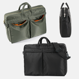 BRIEFCASE尼龙通勤手提公文单肩斜挎电脑包 2WAY 日韩流行 TANKER