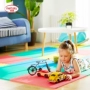 Mingde mẫu chéo trẻ em bọt mat bé leo lên dày phòng khách nhà khâu bé bò mat - Thảm sàn xốp trải sàn 60x60