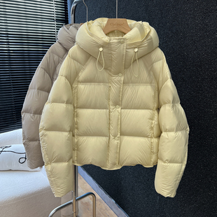 above deck泡芙云朵羽绒服女短款百搭显瘦加厚面包服爆款连帽外套