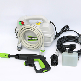 原装 绿田蛟龙清洗机1600W大功率自动家用刷车泵冲地便携清洗 正品