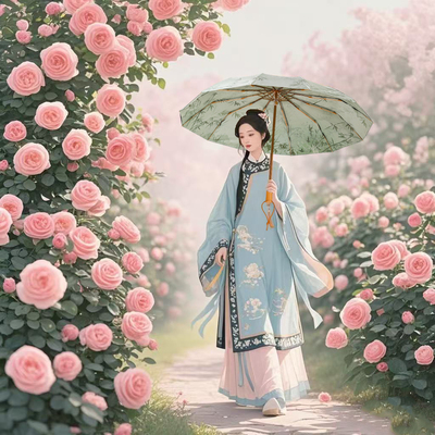 25年新款创意小清新风三折晴雨伞