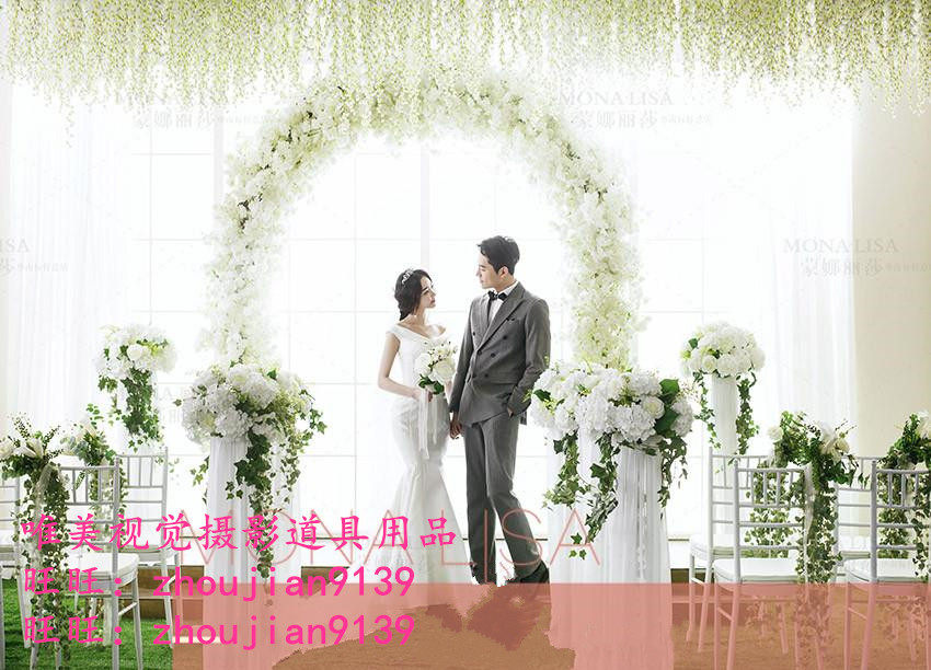 2018新款影楼婚纱实景婚纱摄影棚装修设计制作拍摄景制作w-2585