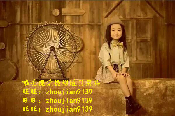 2018新款摄影道具婚纱影棚装修设计制作韩式儿童实景制作w-683