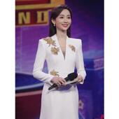 场合轻奢小众大合唱演出服司仪服装 2026新款 主持人晚礼服裙女正式