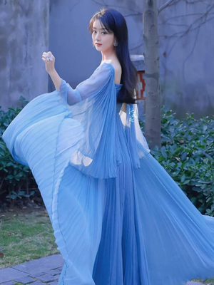 明星同款主持人晚礼服裙女2025新款仙气轻奢小众成人礼高级感长裙