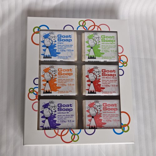 澳洲淘~Goat Soap山羊奶皂温和清洁洗澡沐浴皂100gx6块礼盒装