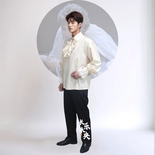 欧洲文艺复兴中世纪服装万圣节朋克衬衫罗密欧王子贵族演出服出租