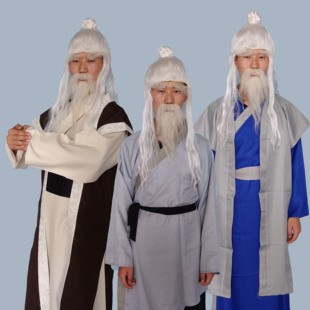 古装老汉老头老爷爷姜子牙月老员外樵夫店家汉服舞台演出服装出租