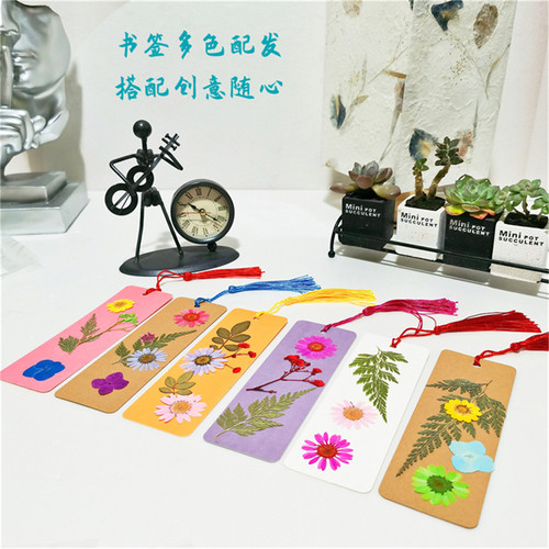 DIY书签手工压花干花植物标本