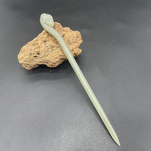 和田玉发饰头饰玉簪子如意簪