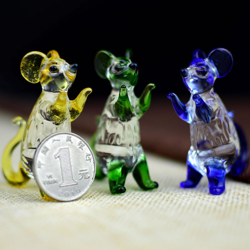水晶小老鼠汽车摆件特价