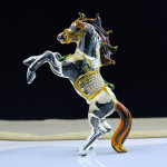 马水晶马十二生肖摆件马到成功男女礼物吉祥物马年客厅玄关装饰件