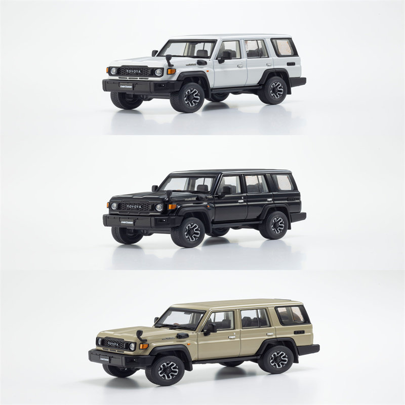 丰田Toyota陆地巡洋舰LC70霸道情怀越野车合金模型礼物kyosho