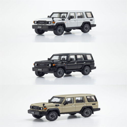 丰田Toyota陆地巡洋舰LC70霸道情怀越野车合金模型礼物kyosho