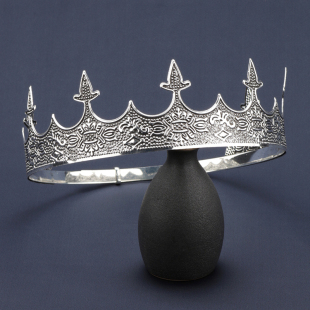 皇家男士 饰新娘通用 圆皇冠王子王冠皇冠婚礼生日舞会派对万圣节装