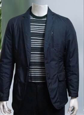 金利来棉服男装秋冬西装领子轻柔型纯色商务外套TXSC298-25005-95