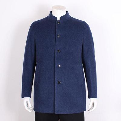 金利来男装中长袖毛昵大衣 冬加厚立领中青年外套MJL15141019-35