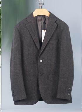 金利来男装西服2024秋季新款纯色修身羊毛西装外套MZDG39013039