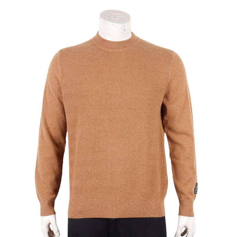 金利来圆领羊绒衫男士冬季纯色商务休闲保暖毛衣MRM22141431-52