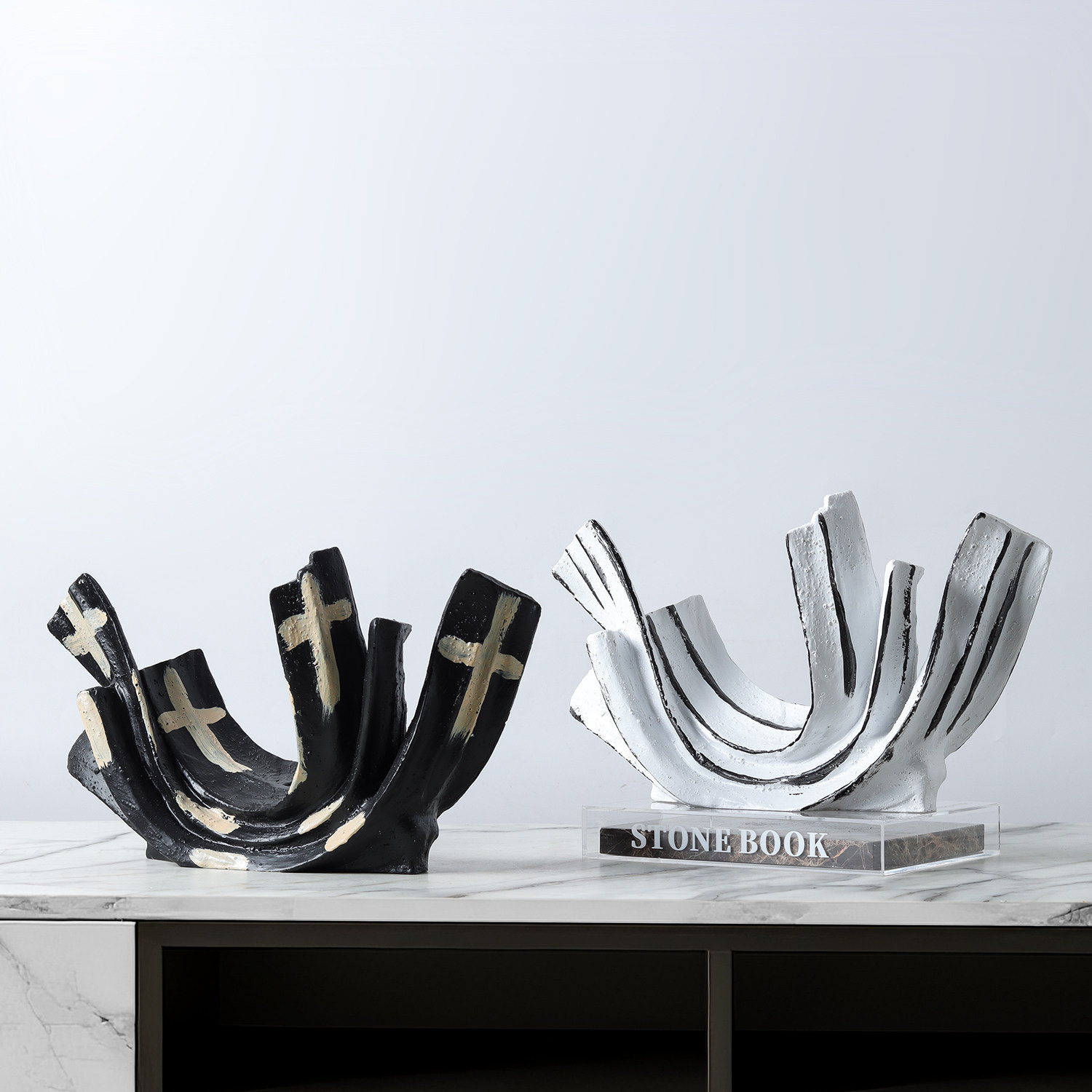 新中式侘寂树脂抽象几何艺术摆件售楼处展厅酒店摆设家居软装饰品,家居饰品,装饰摆件,淘宝优惠券,粉丝福利购,淘宝优惠卷