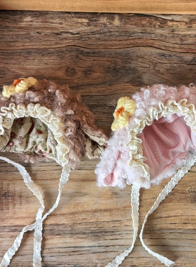 原创10cm棉花娃娃帽子可爱毛绒15cm/20cm娃帽海星体头套公仔帽