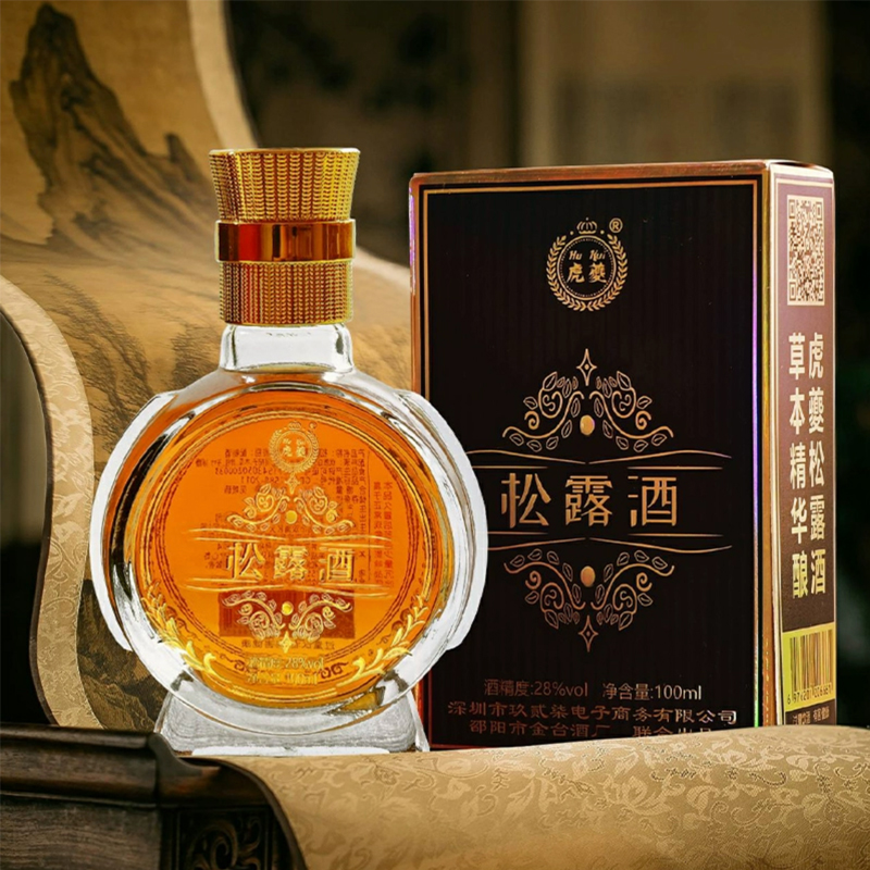 渠州松露酒虎夔松露酒随机发小瓶白酒露酒配制酒28度100ml装包邮