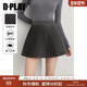 2025秋季 DPLAY 惠品 灰色半身裙女独特烫银A字裙子百褶半裙