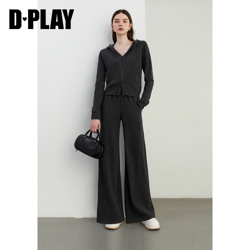DPLAY常规宽松型拉链连帽卫衣