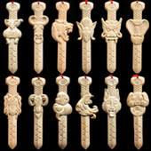 泰山福缘阁桃木十二生肖七星剑挂件立体木雕刻儿童剑饰品