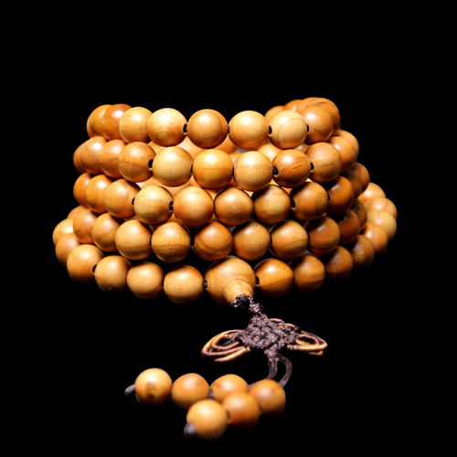 泰山福缘阁桃木手链佛