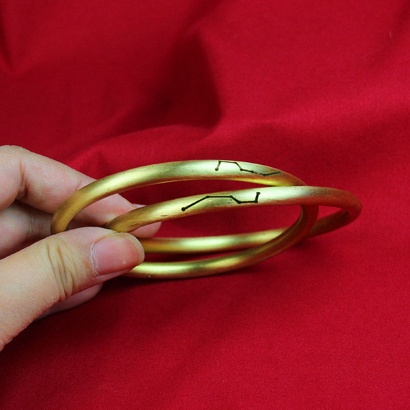 铜乾坤圈阴阳环六星七星乾坤圈阴阳镯铜环手镯