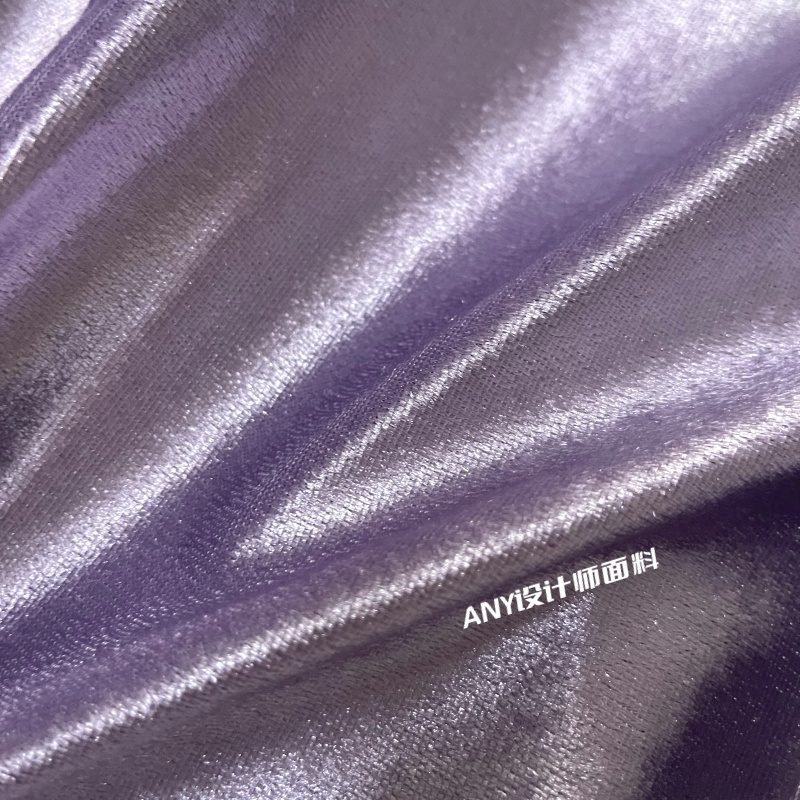 小众金丝绒布料丝光柔软弹力面料