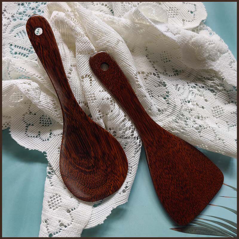 饭铲木锅铲饭勺家用厨房长柄鸡翅木不粘锅铲实木炒菜铲米饭铲