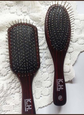 KH钢针气囊梳钢齿梳子 气垫梳子女士长发气囊梳 气垫梳顺发