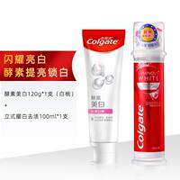 Colgate Press-type enzyme Whitening Toothpaste 100ml, upright tube, micro-particle reduces stains, anti-sensitivity, fluoride, anti-insect thumbnail 6