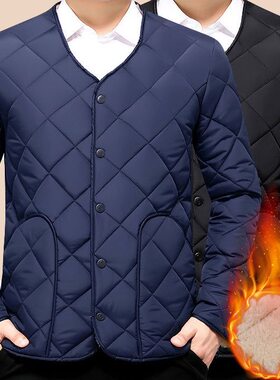 男士中老年人羽绒服贴身内胆小棉袄内穿2026新款棉衣男款保暖棉服
