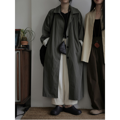 MMCC复古慵懒风风衣外套
