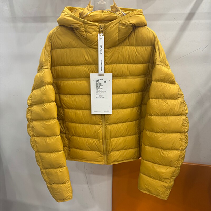 缦瑰88788休闲白鹅绒排骨羽绒服2025冬新款连帽轻薄保暖短外套女