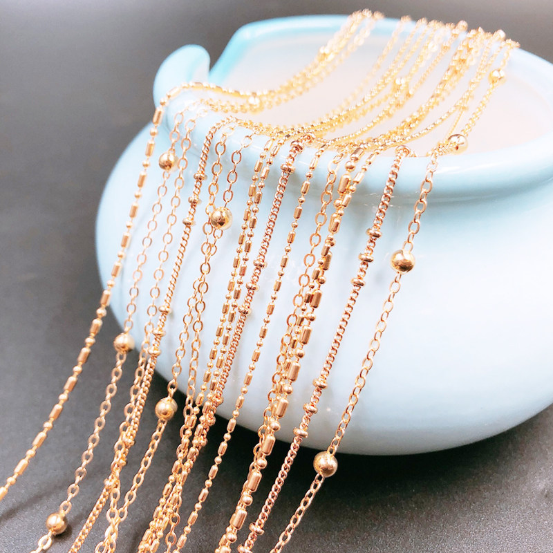 DIY 고대 스타일 머리핀 쥬얼리 색상 보존 술 체인 비드 체인 볼 체인 프레스 비드 체인 수제 쥬얼리 액세서리