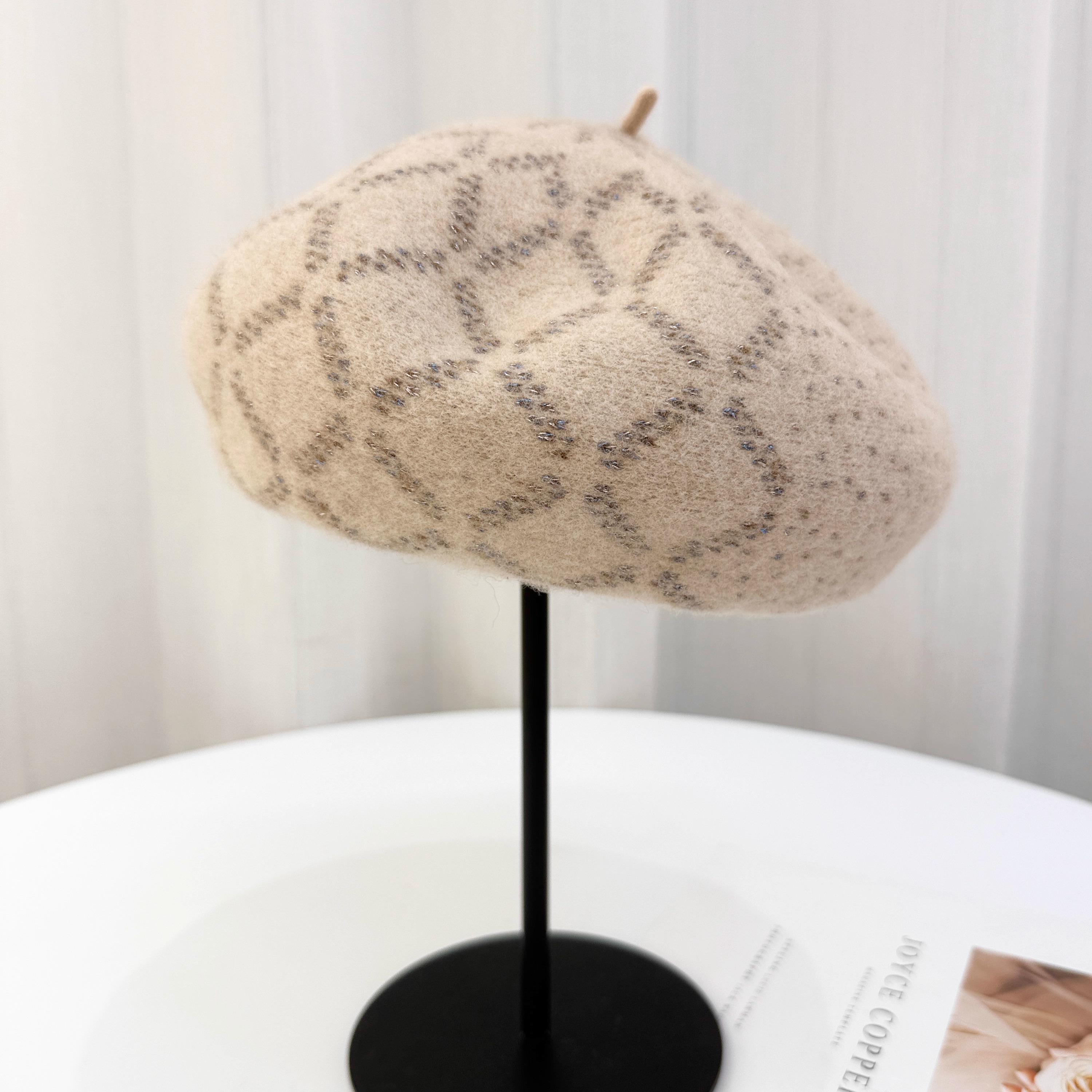 日系2025新款羊毛贝雷帽女秋冬显脸小蓓蕾帽日系复古英伦风画家帽