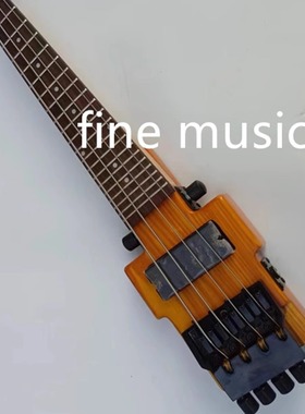 迷你无头贝司原木玫瑰木指板mini headless electric bass guitar