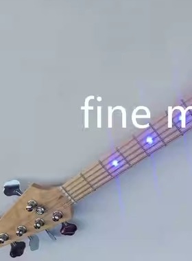 五弦日落色蓝色LED灯电贝司5 string blue led electric bass