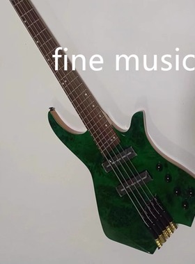 五弦主动放大线路扇形无头贝司5 string headless electric bass