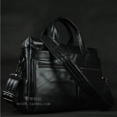 复古头层牛皮商务手提电脑男包