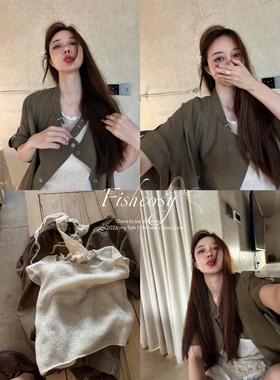 Fishcosy 自留款 短袖工装外套 舒服休闲短袖风衣 版型面料巨好