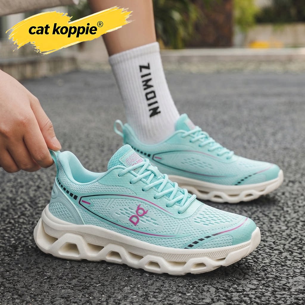 Cat Koppie男鞋透气运动鞋轻便跑步鞋飞织休闲鞋轻便旅游网面鞋
