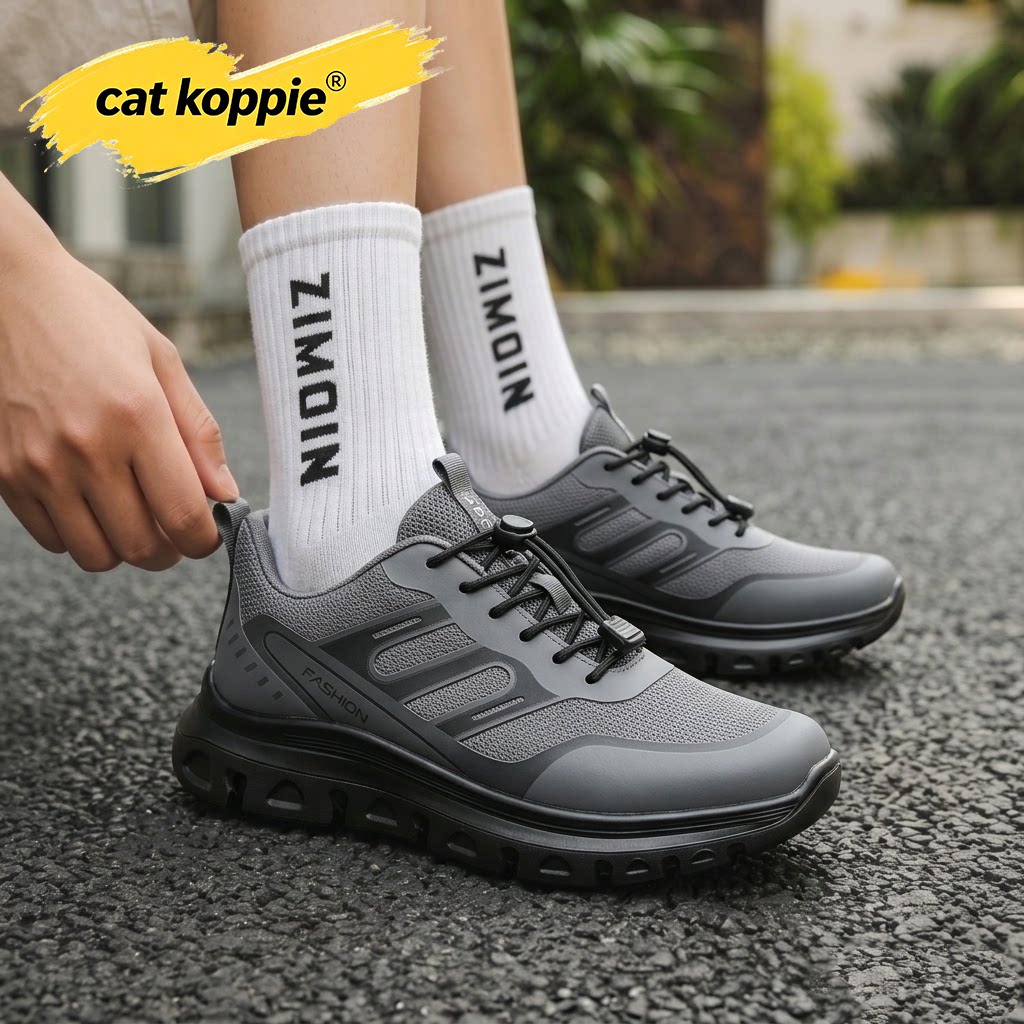 Cat Koppie男鞋2026秋季新款网面运动休闲陡步舒适登山旅游透气鞋