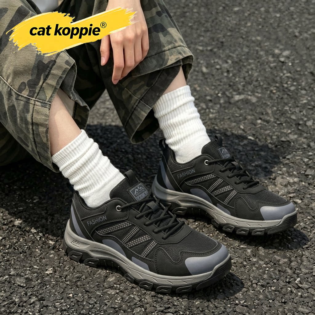 Cat Koppie登山鞋男士面透气户外运动鞋防滑耐磨轻量化工作徒步鞋