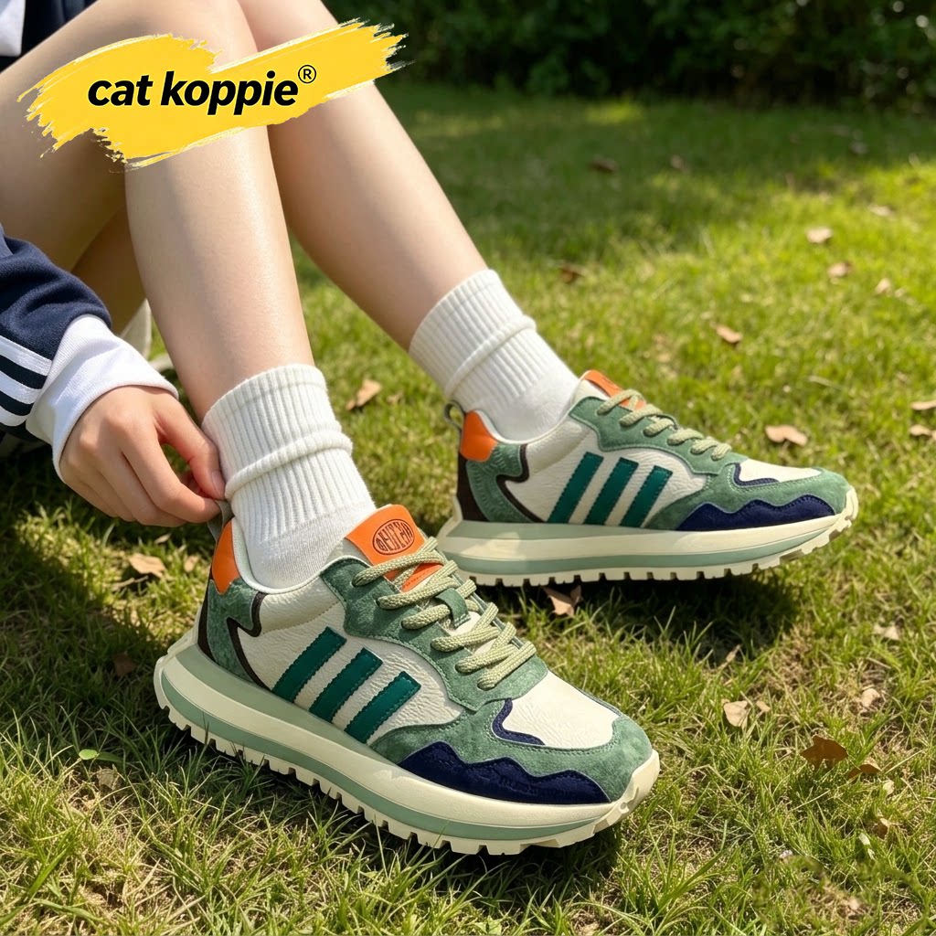 Cat Koppie男鞋秋季2026新款休闲阿甘鞋男厚底潮鞋轻便跑步运动鞋