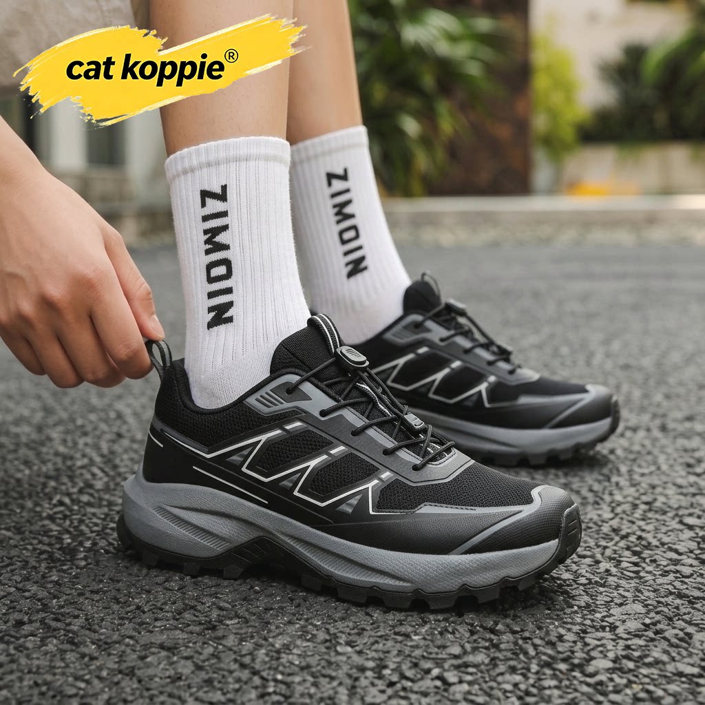 Cat Koppie男鞋子2026秋季新款透气网面运动鞋男百搭跑步休闲鞋
